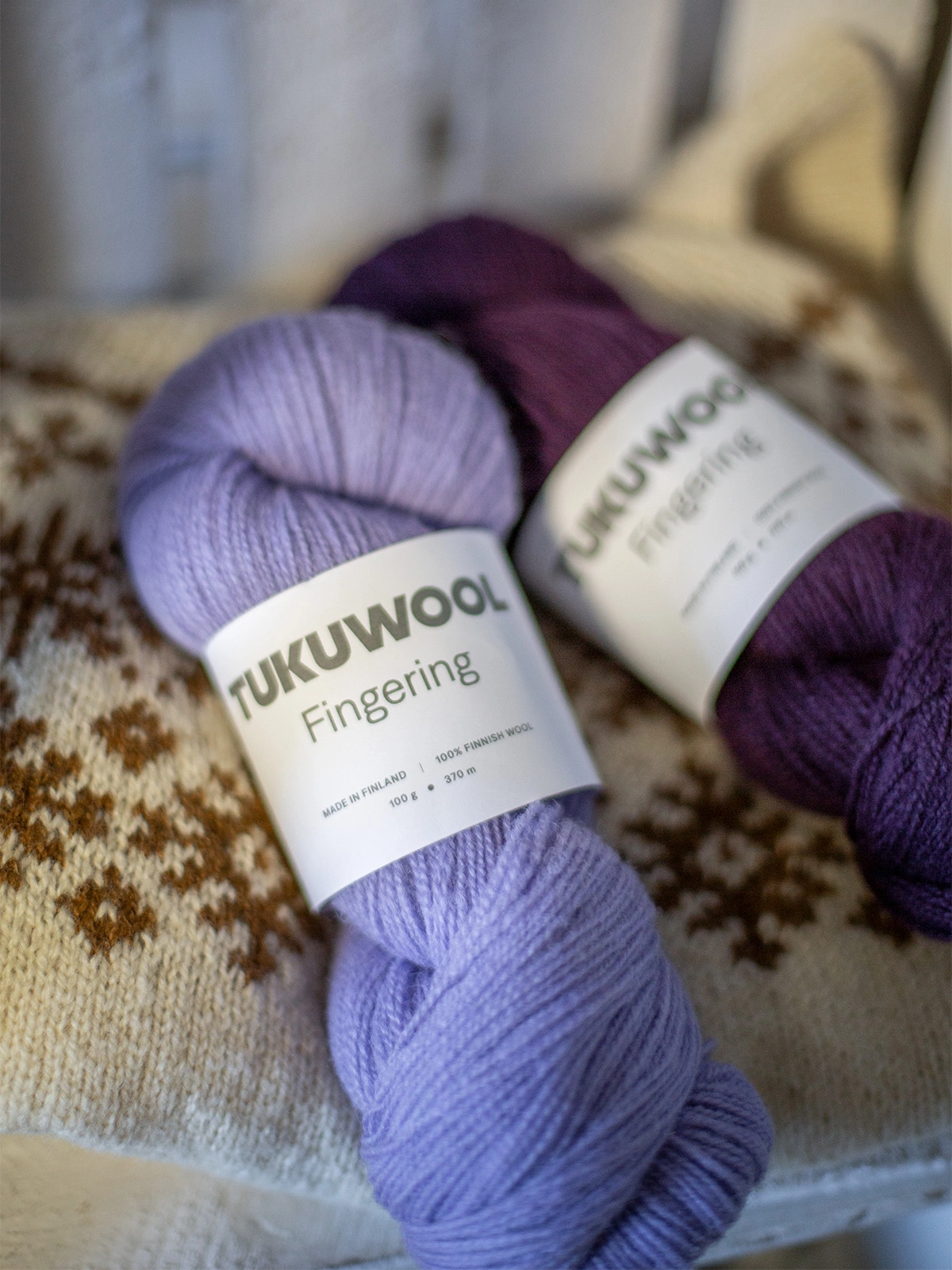 Tukuwool Fingering wool yarn finland 100g