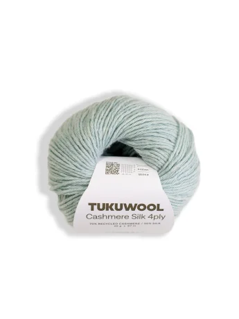 Tukuwool Cashmere Silk 4Ply 416 Aqua